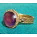 Gold Ring with Amethyst Byzantine 