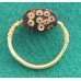 Eqyptian Black Scarab Gold Ring