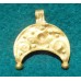 Pure Gold Roman Crescent Pendant